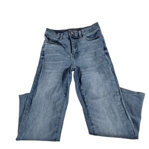 Lucky Brand Zoe High Rise Straight‎ Jeans Womens 8/29L Medium Wash Blue Denim